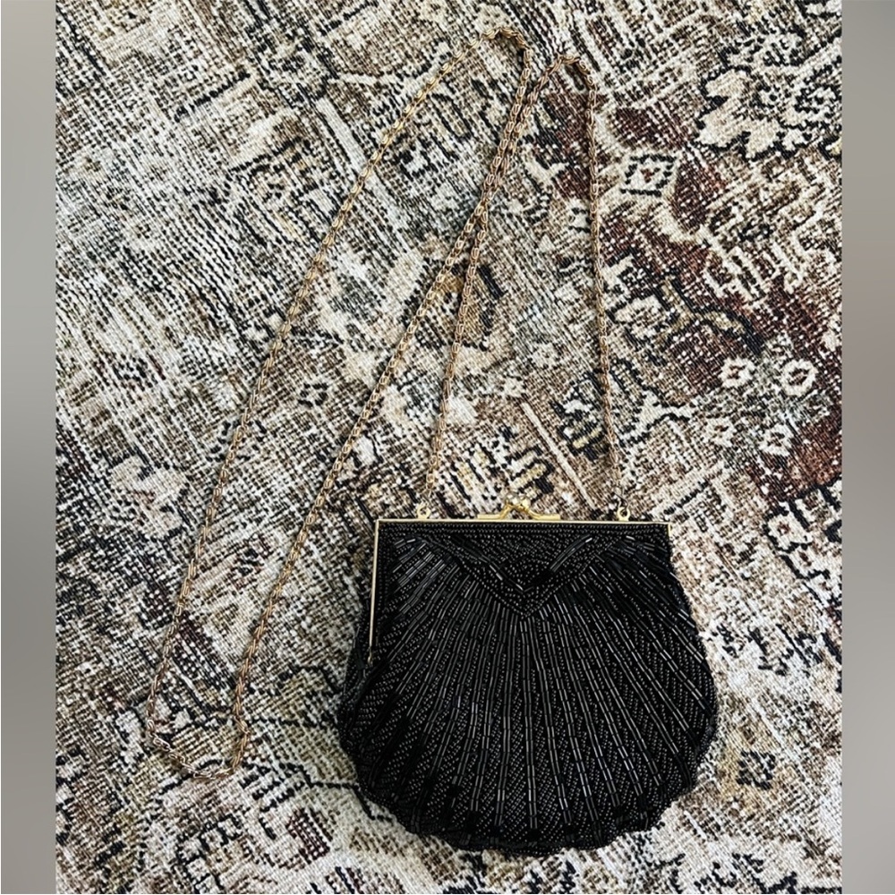80’s beaded shell purse